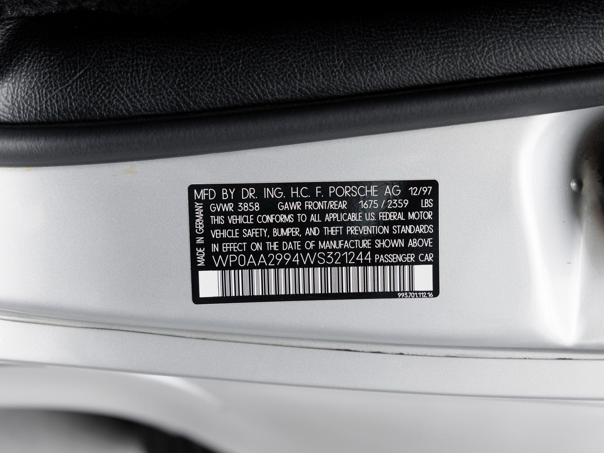 1998 Porsche 911 911 Carrera 4S Coupe