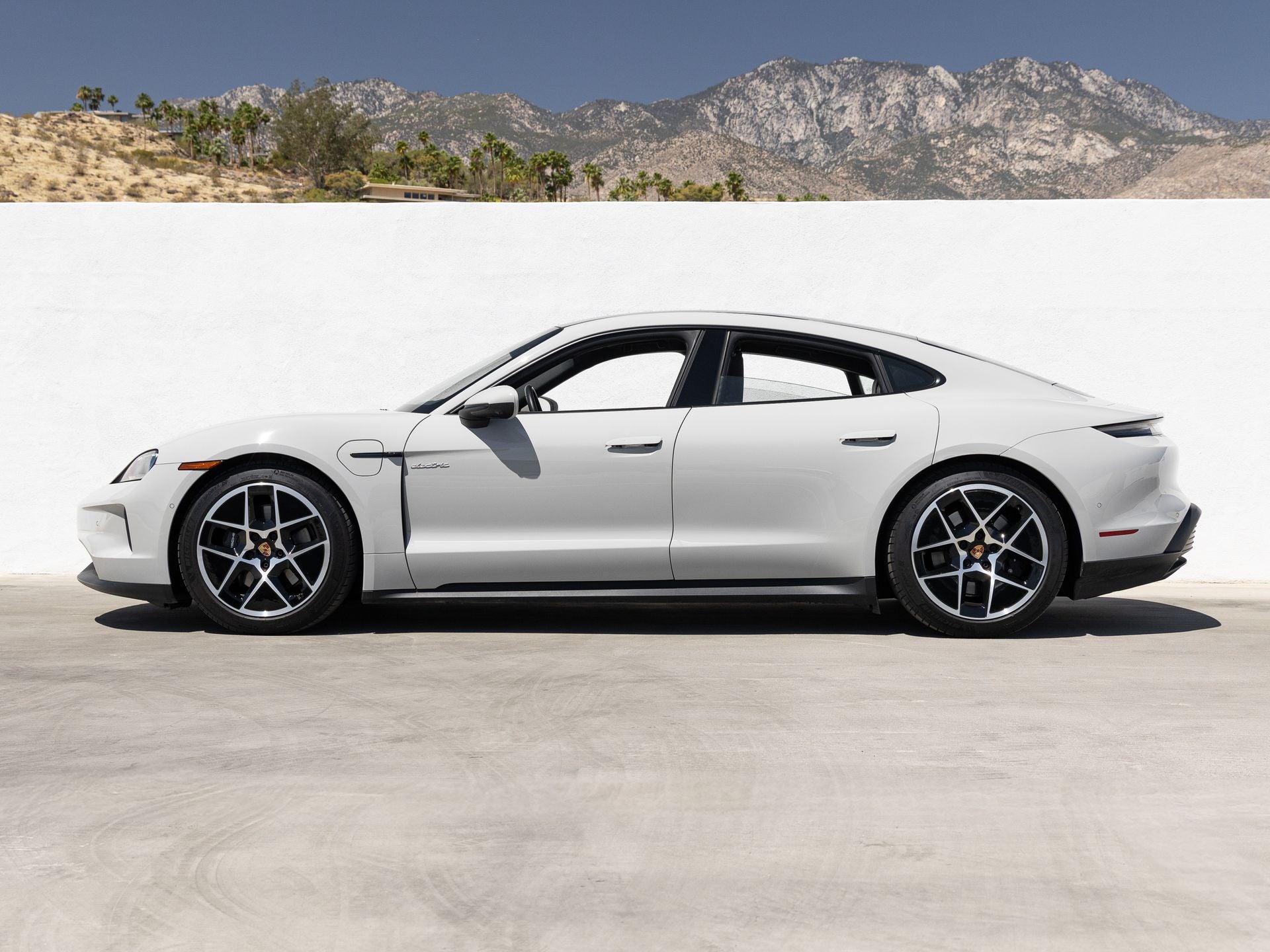 Used 2025 Porsche Taycan Base with VIN WP0AA2Y13SSA12101 for sale in Palm Springs, CA