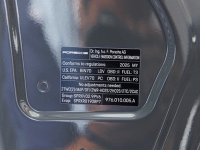 2025 Porsche Panamera Panamera