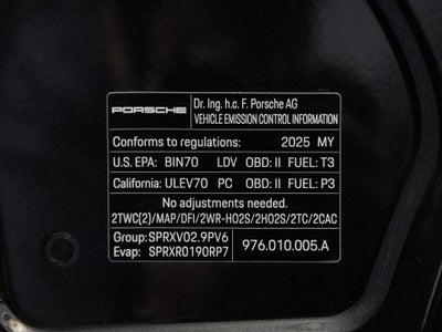 2025 Porsche Panamera Panamera