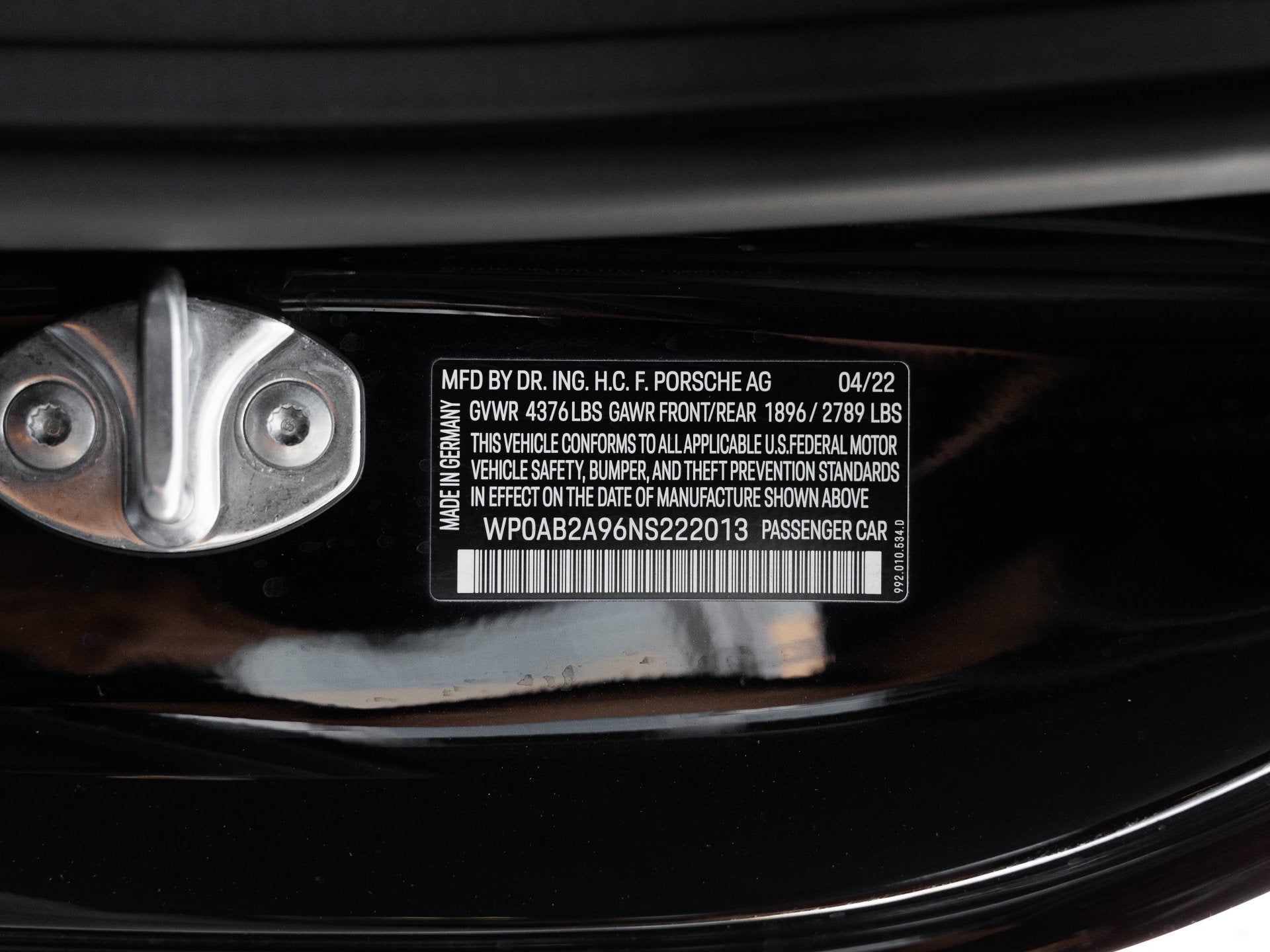 2022 Porsche 911 911 Carrera S