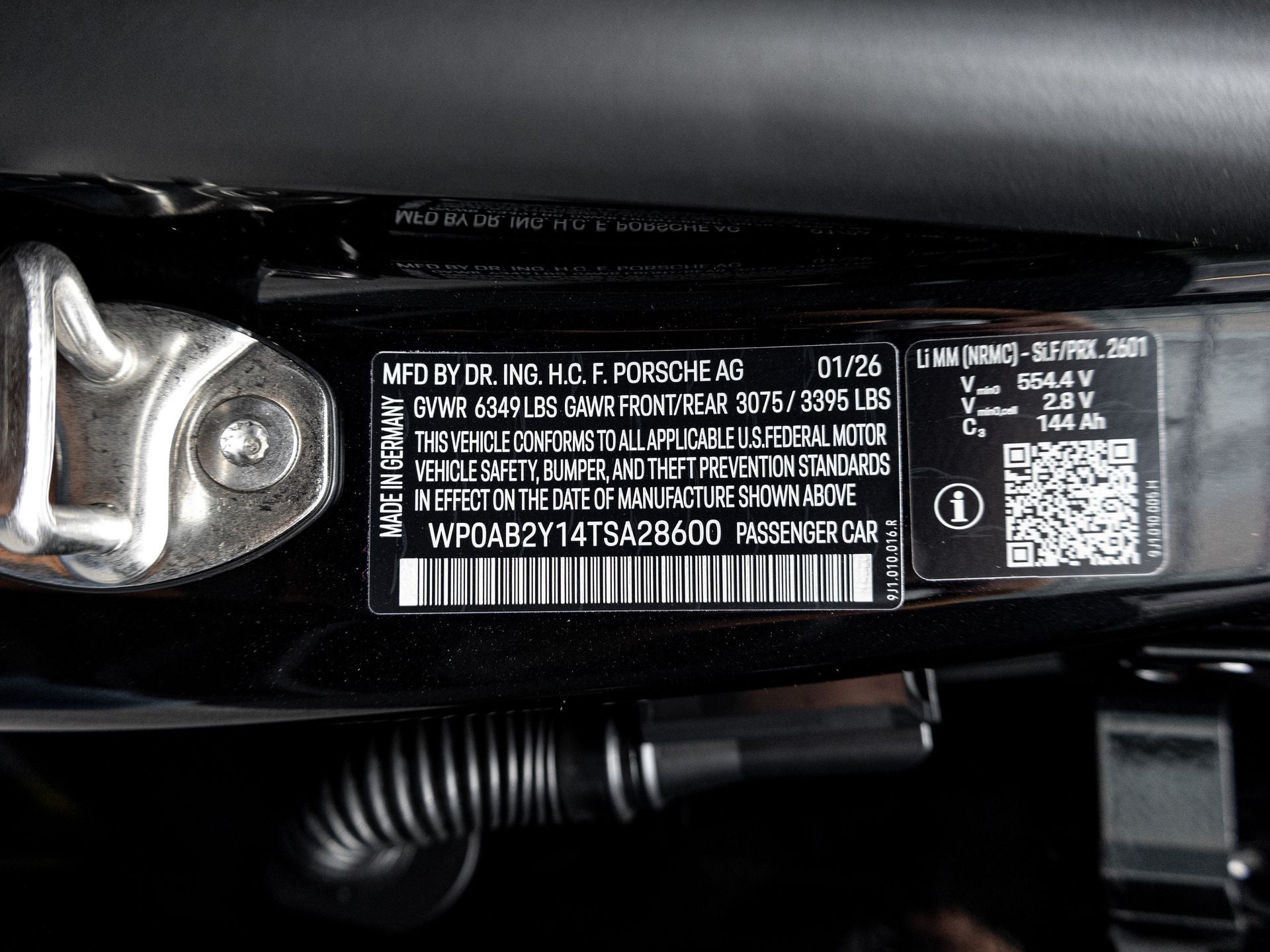 2026 Porsche Taycan 4S Black Edition