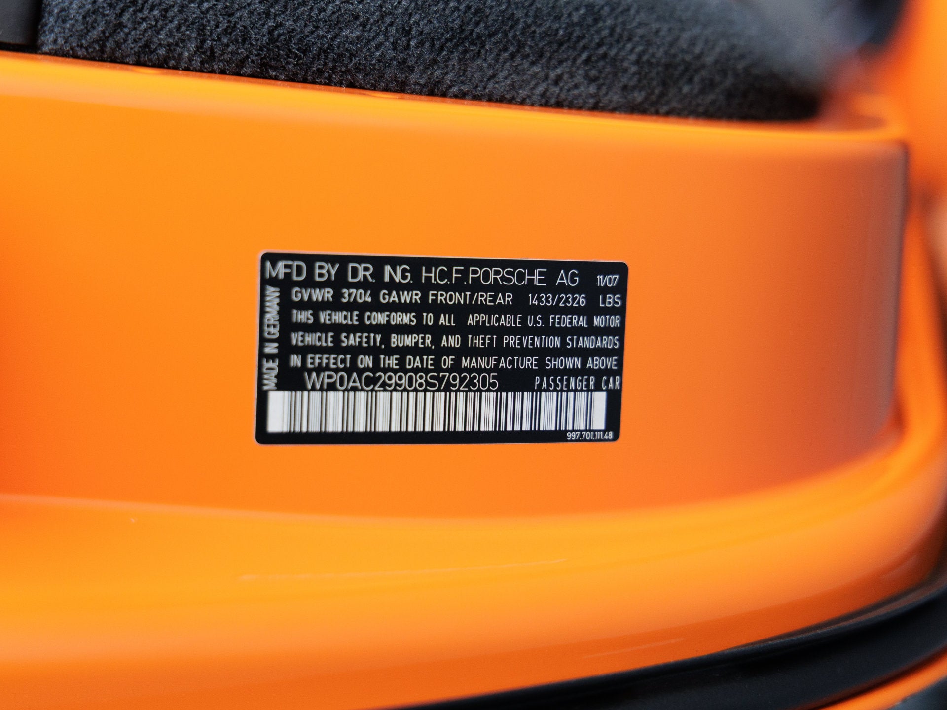 2008 Porsche 911 911 GT3 RS