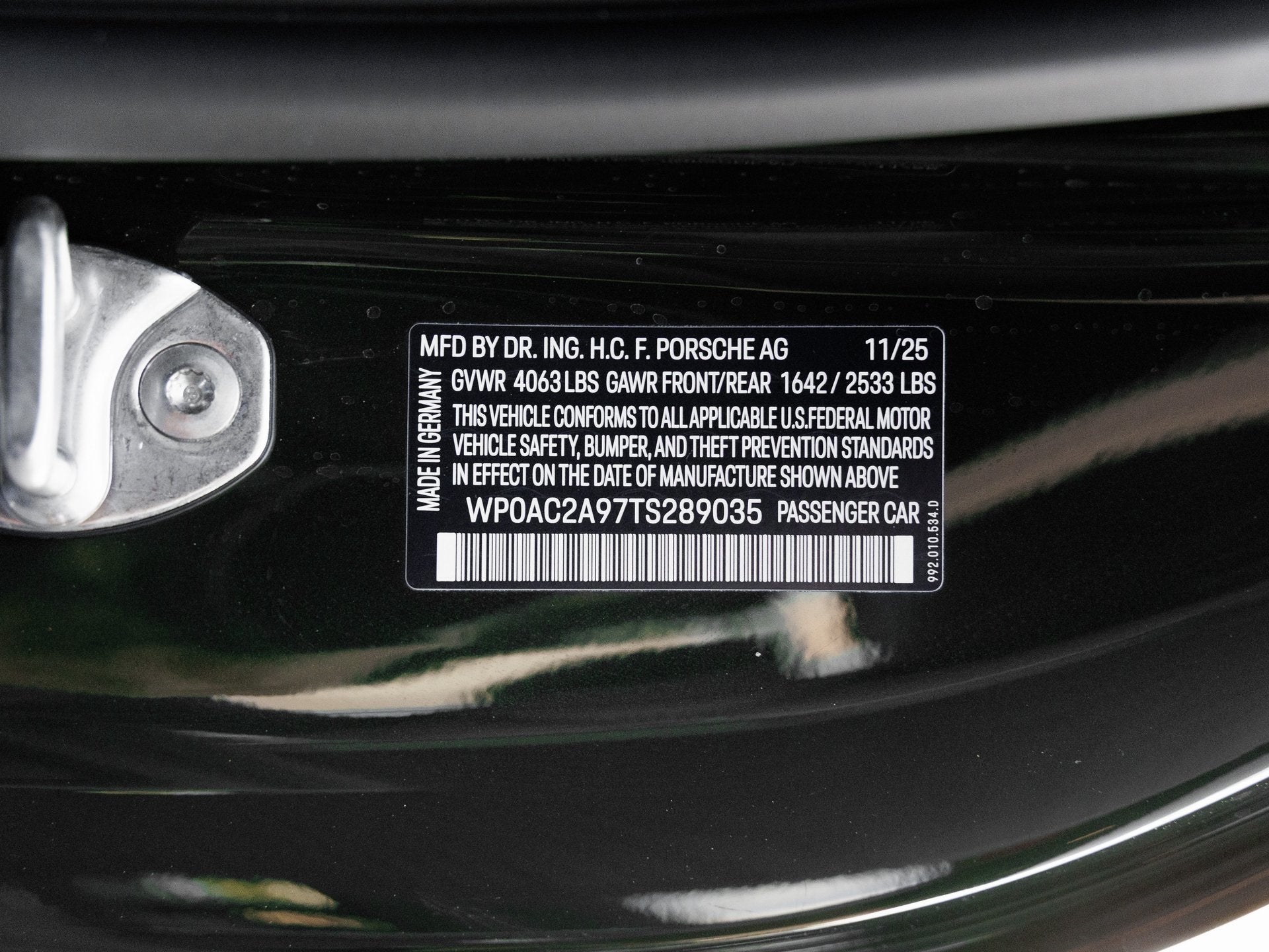 2026 Porsche 911 911 GT3 with Touring Package