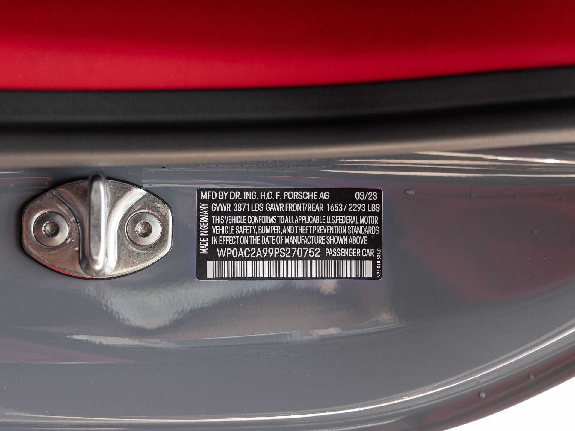 2023 Porsche 911 GT3 with Touring Package