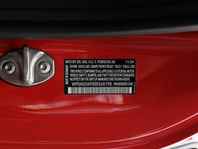 2025 Porsche 911 911 Turbo 50 Years