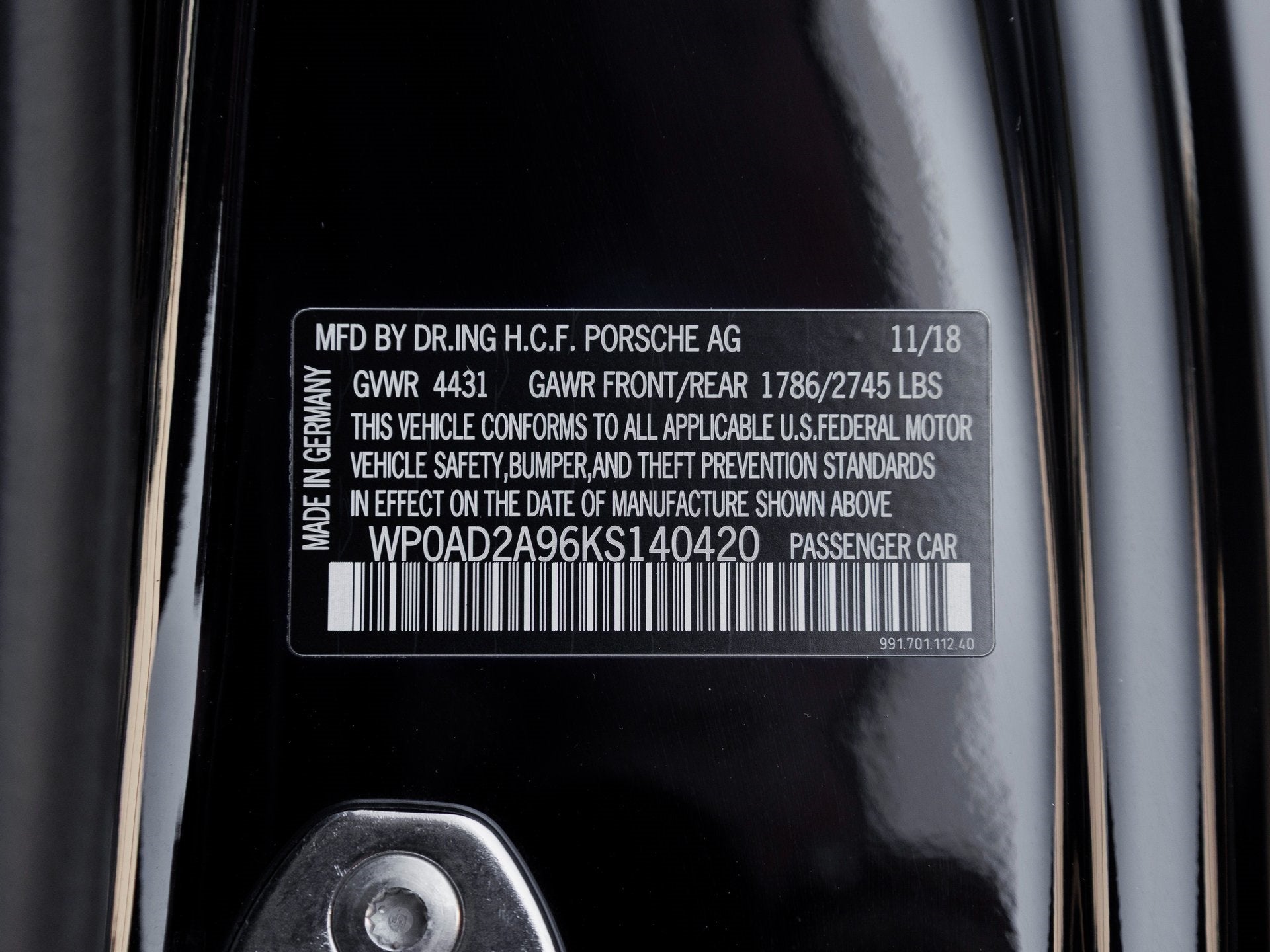 2019 Porsche 911 911 Turbo