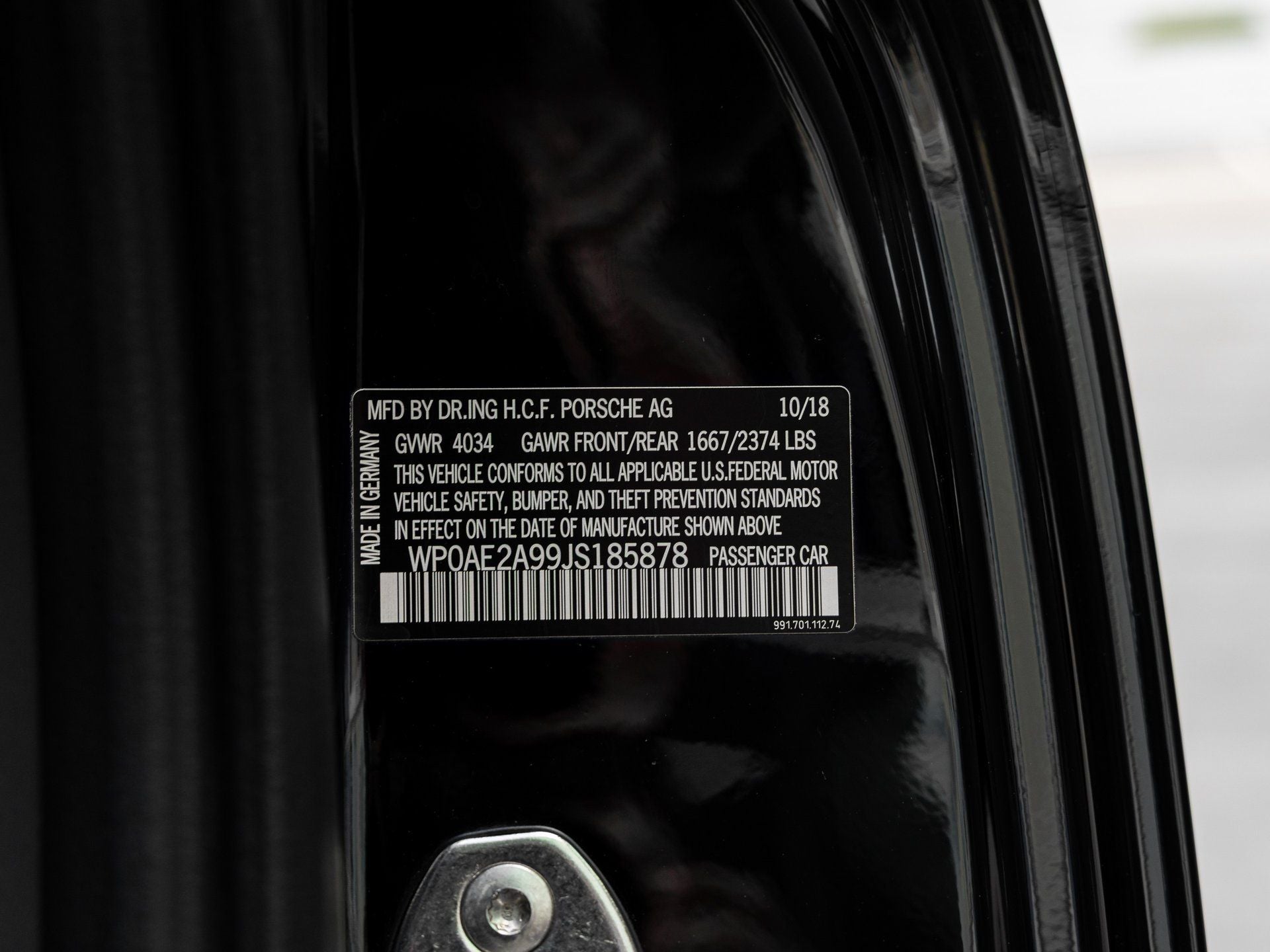 2018 Porsche 911 911 GT2 RS