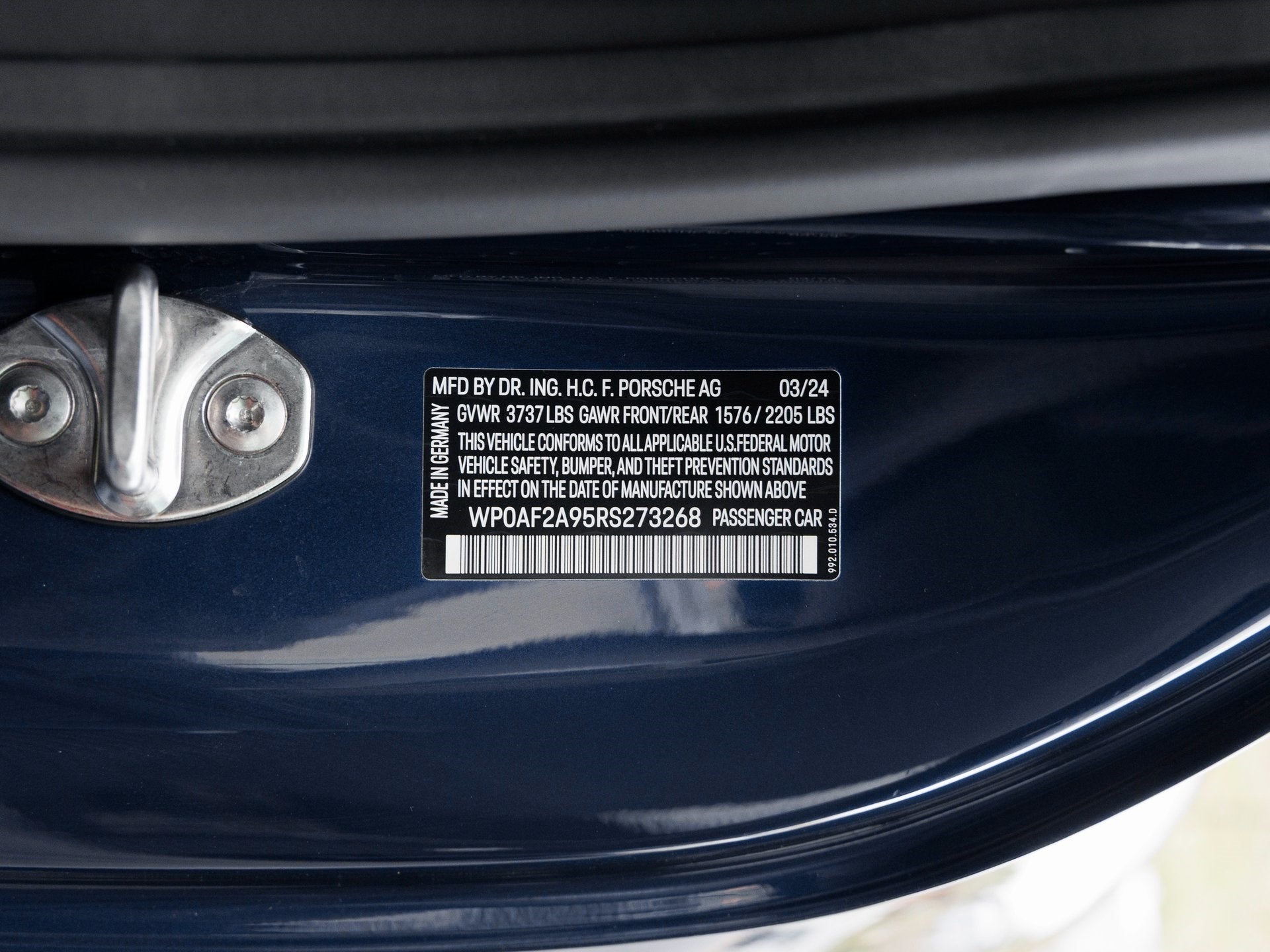 2024 Porsche 911 911 S/T