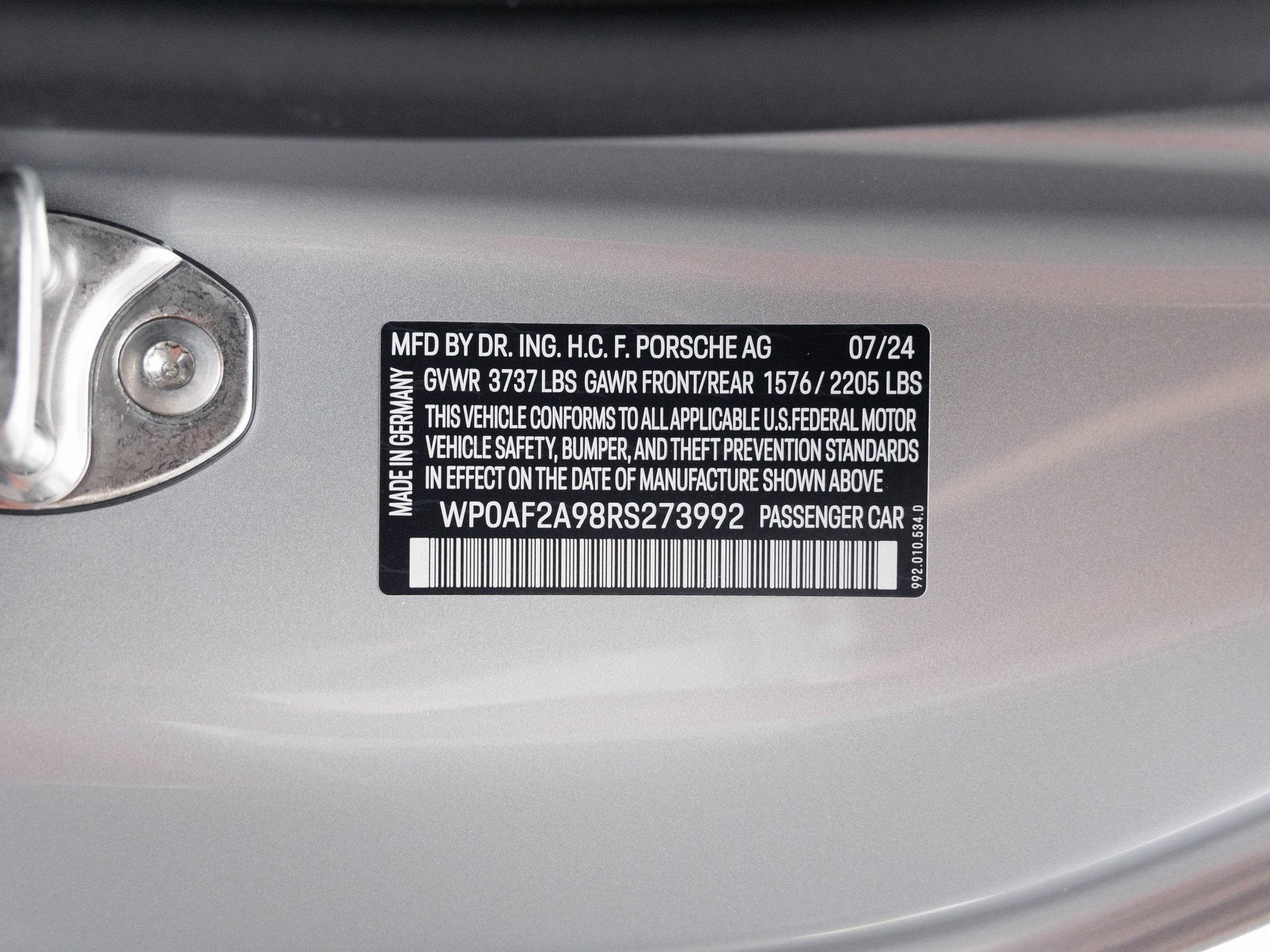 2024 Porsche 911 911 S/T