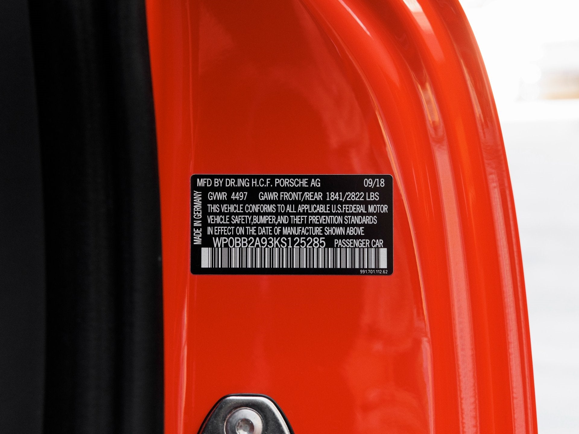 2019 Porsche 911 911 Targa 4 GTS