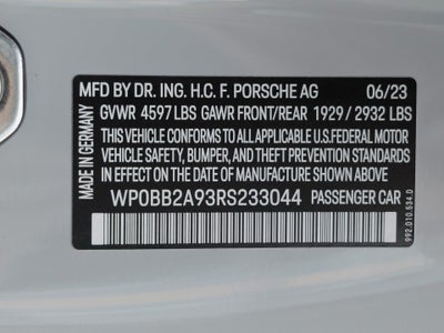 2024 Porsche 911 911 Targa 4S (MY24)