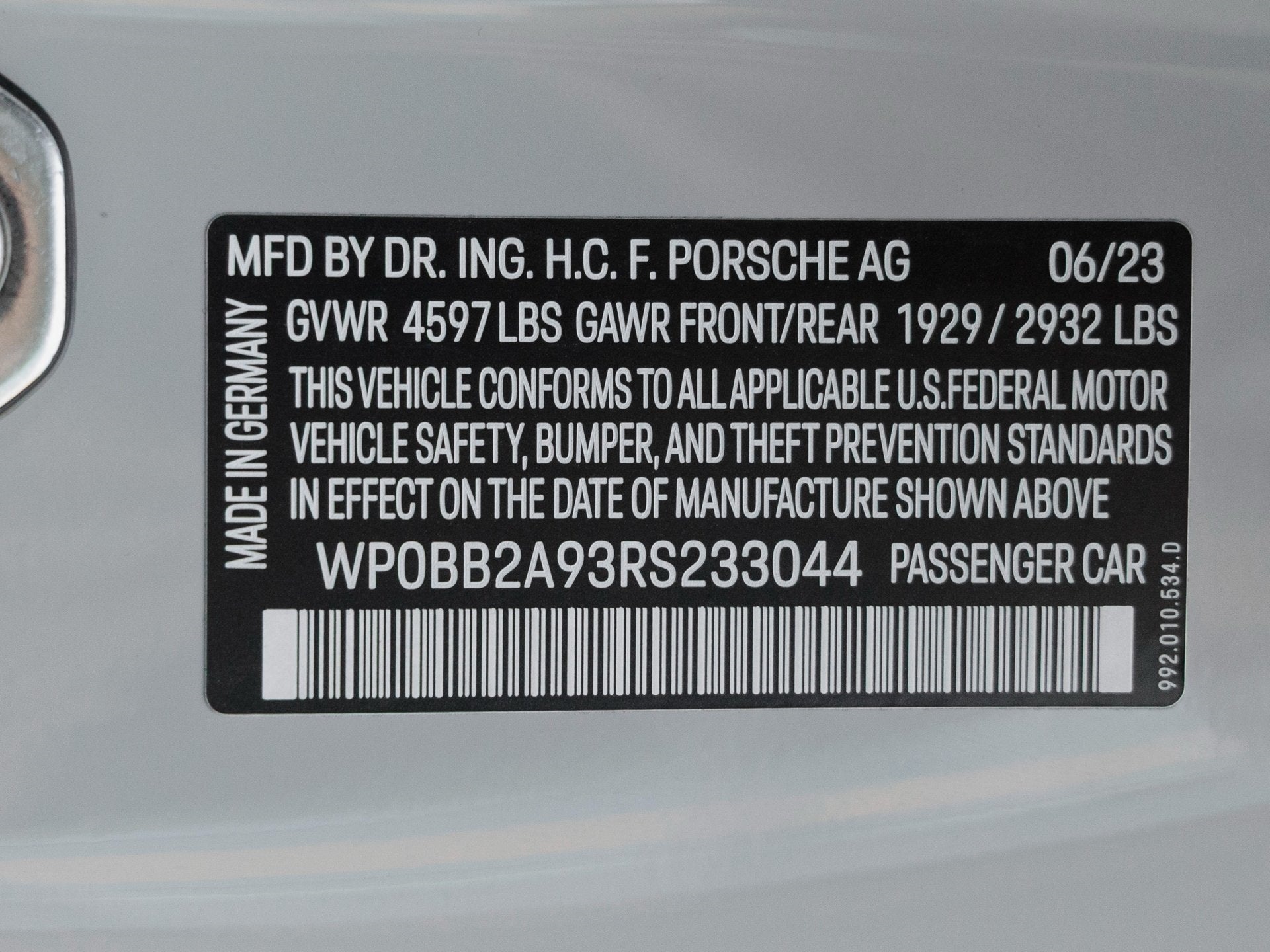 2024 Porsche 911 911 Targa 4S (MY24)