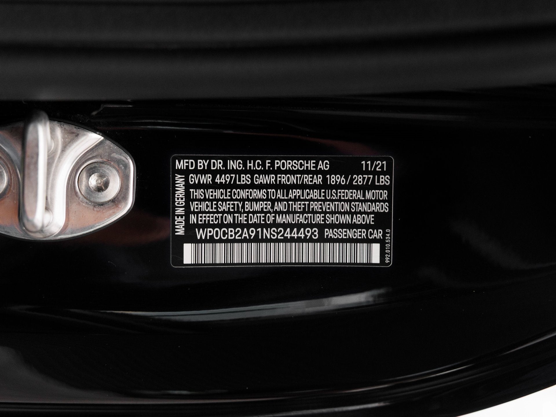 2022 Porsche 911 911 Carrera S Cabriolet (MY22)