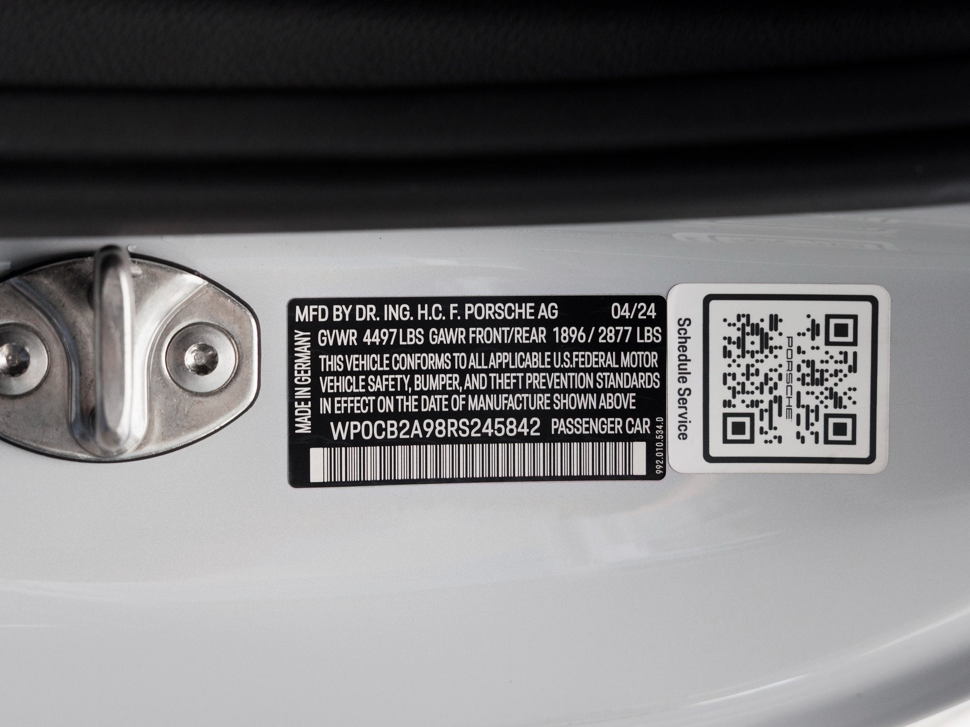 2024 Porsche 911 911 Carrera S Cabriolet (MY24)