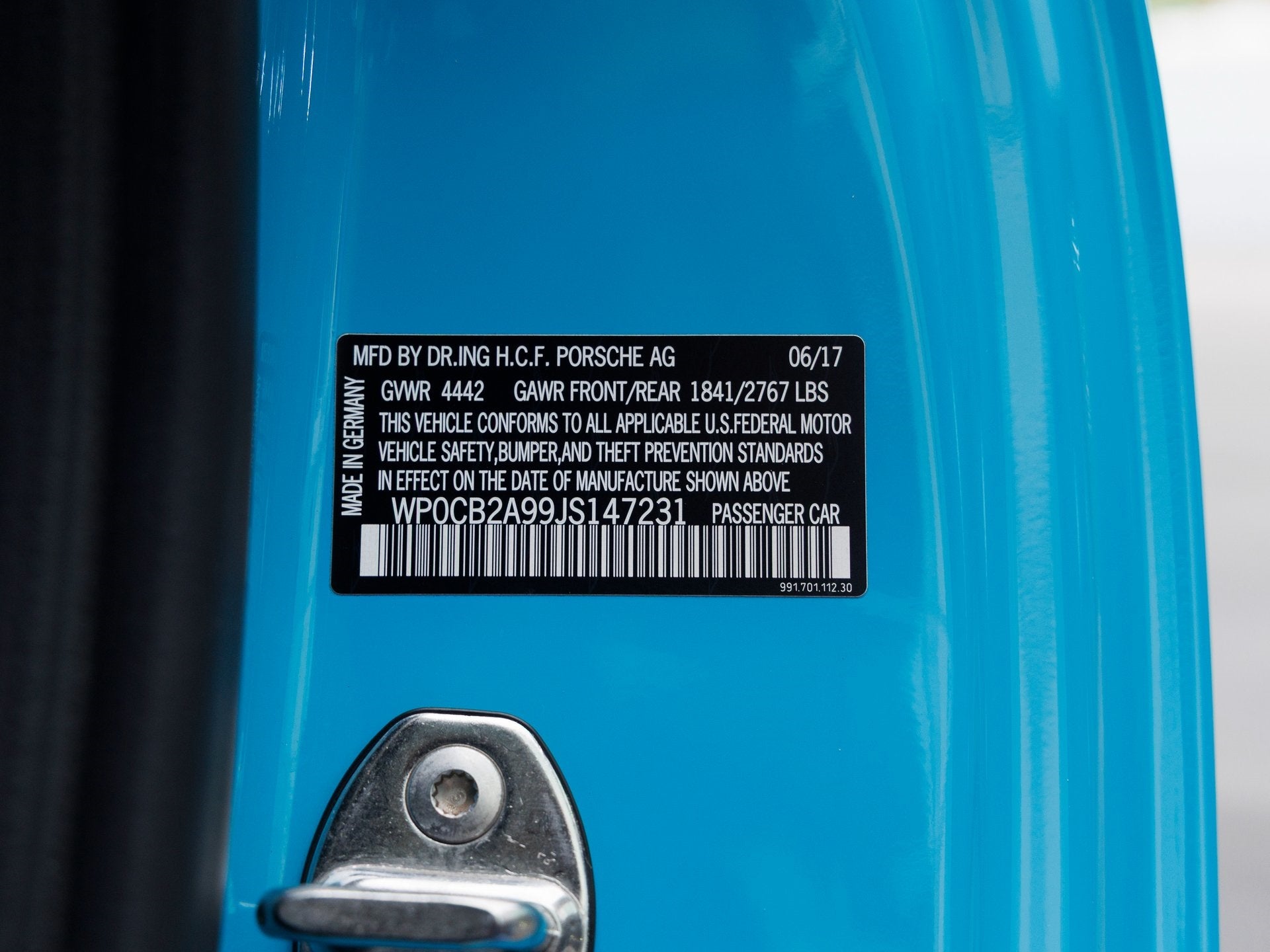 2018 Porsche 911 911 Carrera 4S Cabriolet