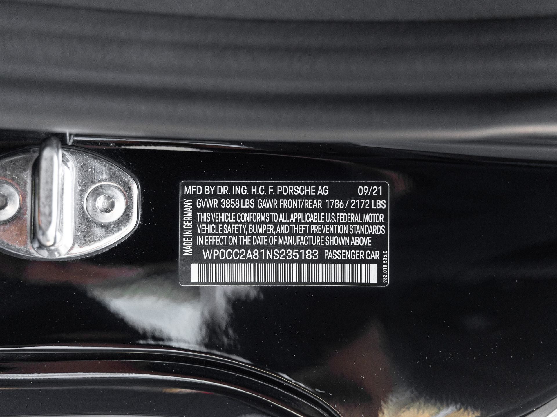 2022 Porsche 718 Spyder