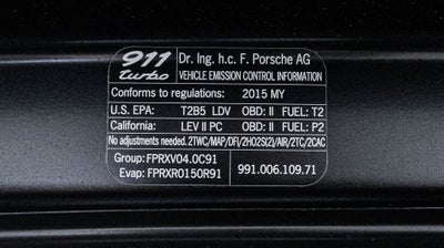 2015 Porsche 911 Turbo Cabriolet