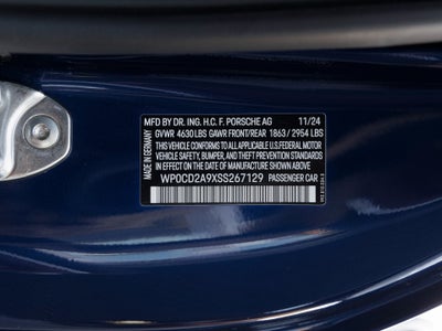 2025 Porsche 911 911 Turbo Cabriolet