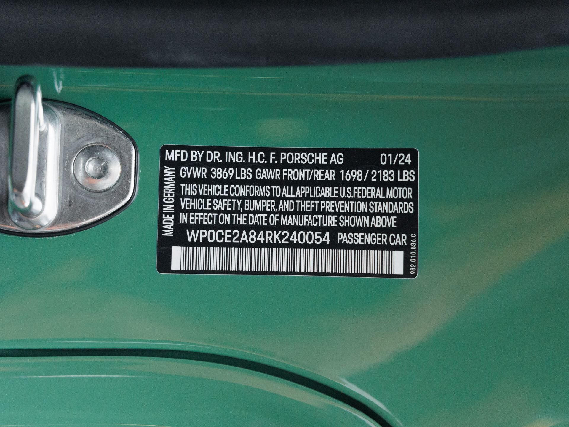 2024 Porsche 718 718 Spyder RS (MY24)