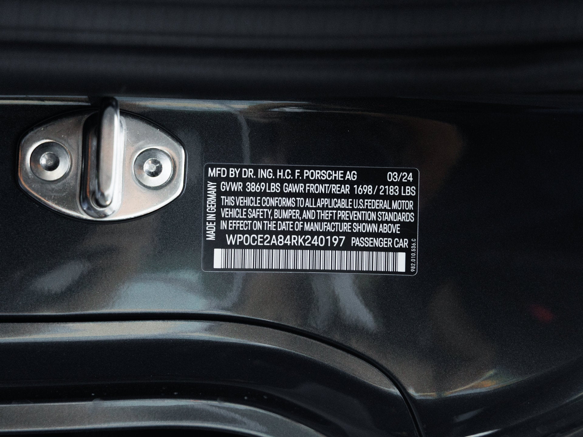 2024 Porsche 718 718 Spyder RS