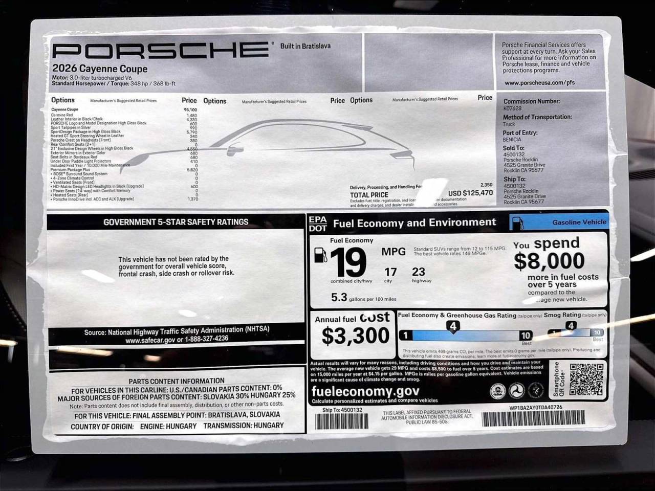 2026 Porsche Cayenne Cayenne Coupe