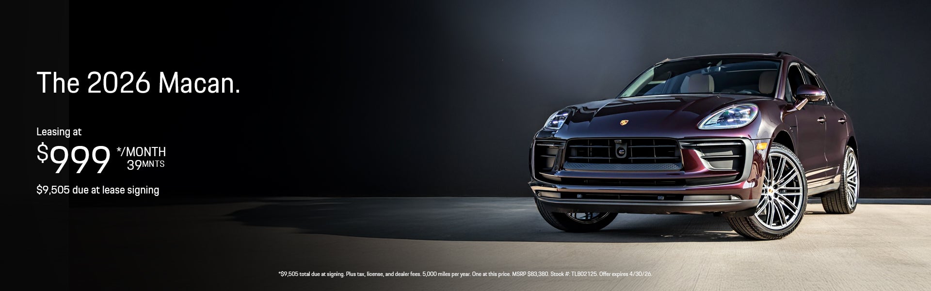 2026 Macan Lease Special