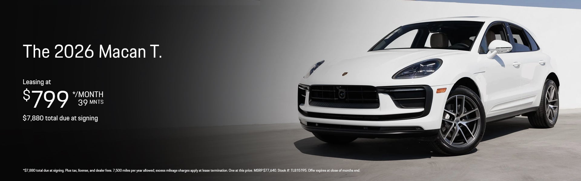 2026 Macan T Lease Banner