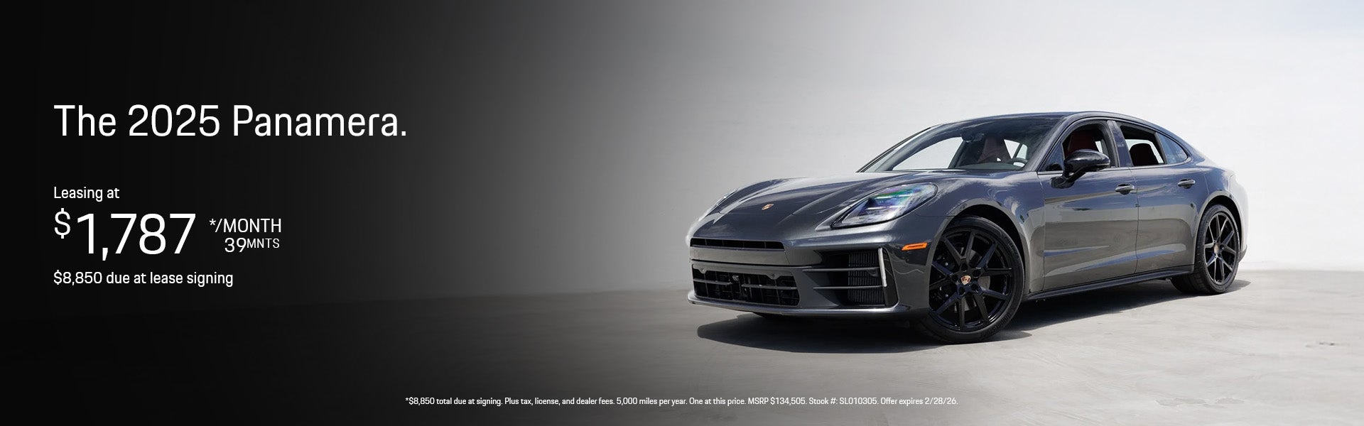 2024 Panamera Lease Banner