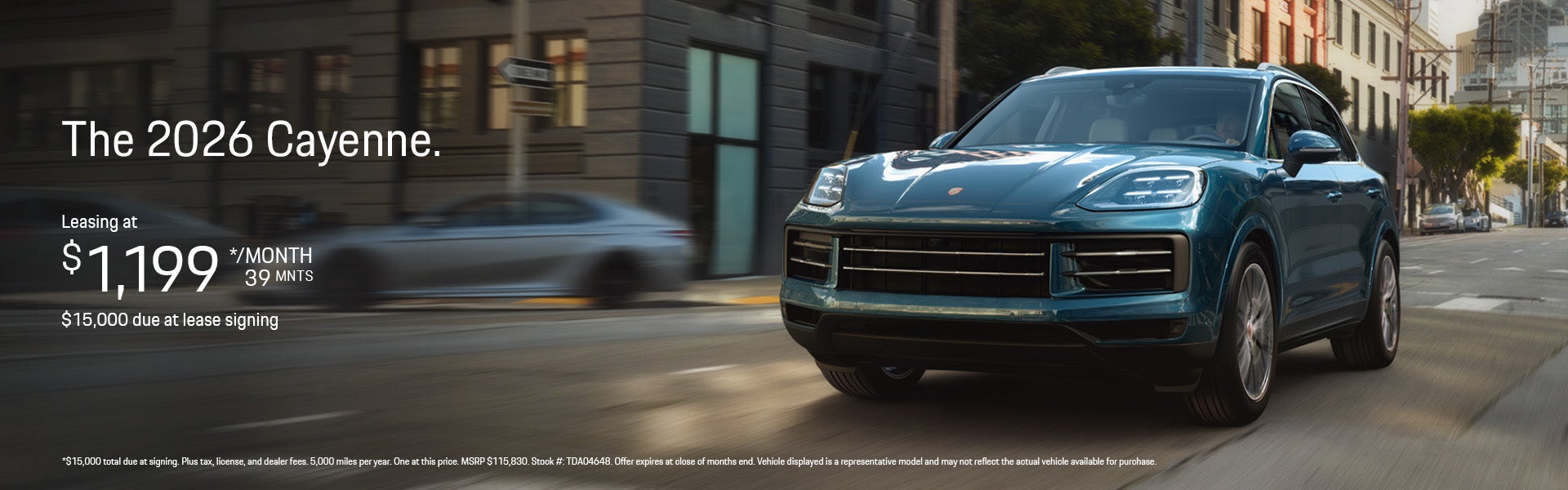 2026 Cayenne Lease Special
