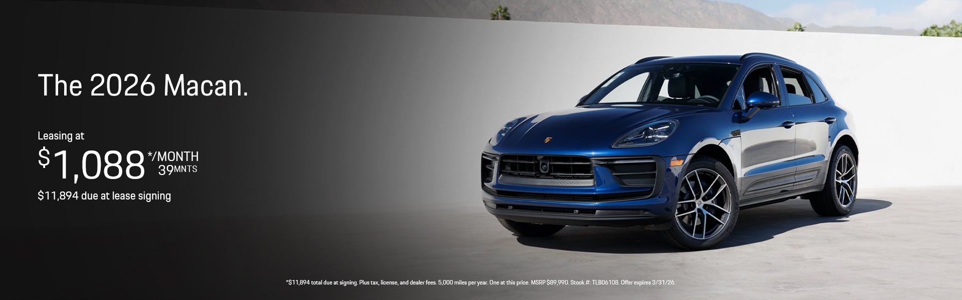 2026 Macan Lease Special