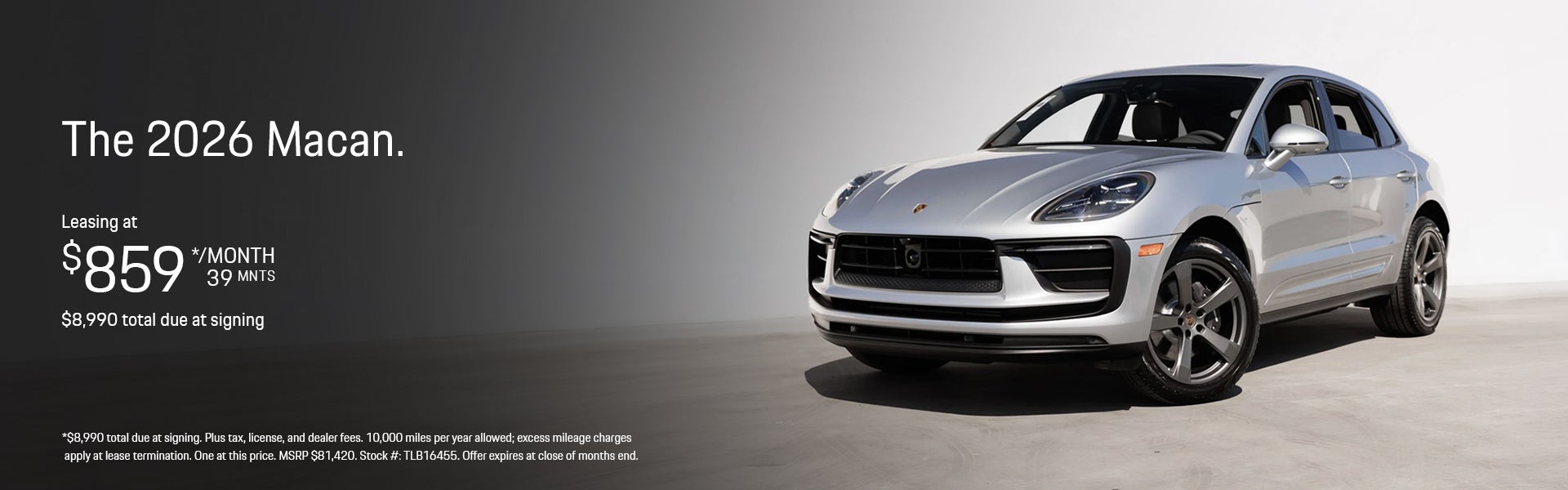 2026 Macan Lease Banner