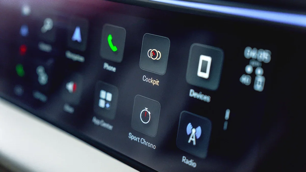 2024 Macan EV digital display Palm Springs CA