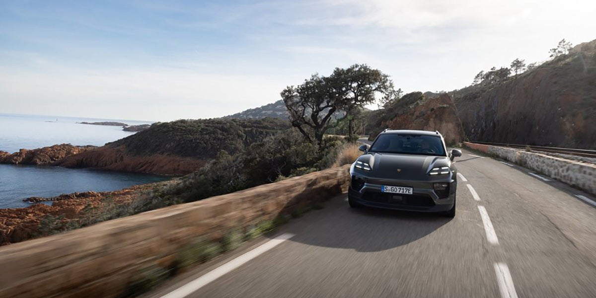 2025 Porsche Macan 4 Electric side view in Palm Springs, CA